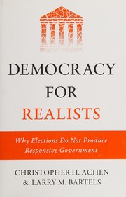 Cover of Democracy for Realists by Christopher Achen and Larry Bartels
